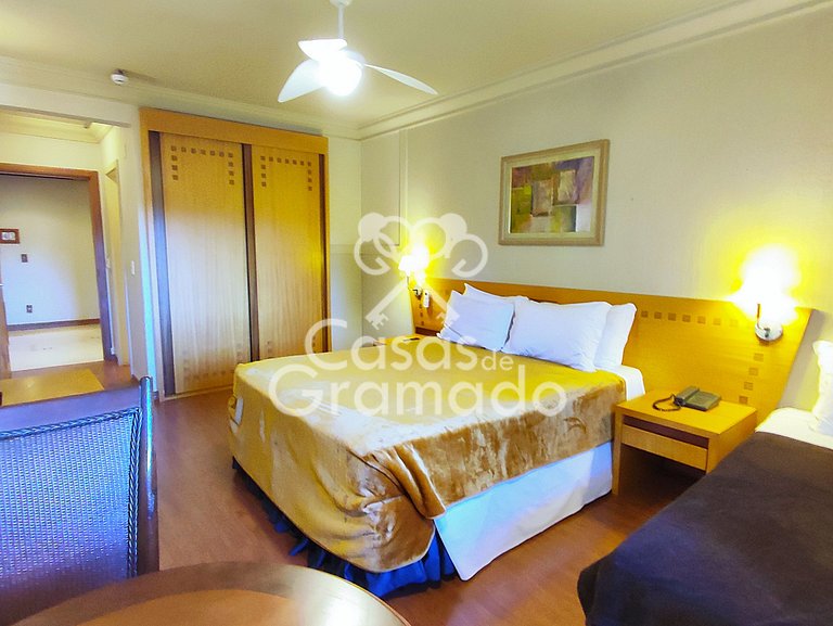 Suite 22 no Flat com Acesso Total ao Wish Resort