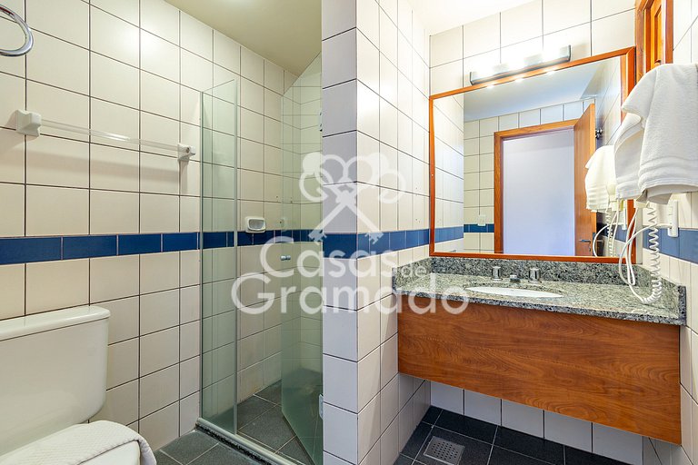 Suite 22 no Flat com Acesso Total ao Wish Resort