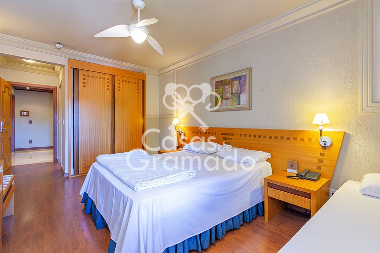 Suite 22 no Flat com Acesso Total ao Wish Resort