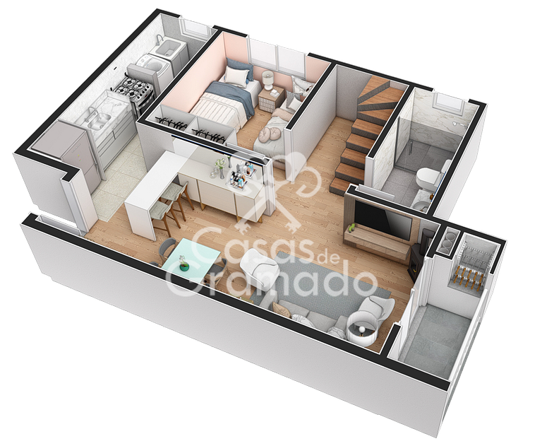 Apartamento na planta à venda, 2 quartos,1 Suíte, 01 vaga -