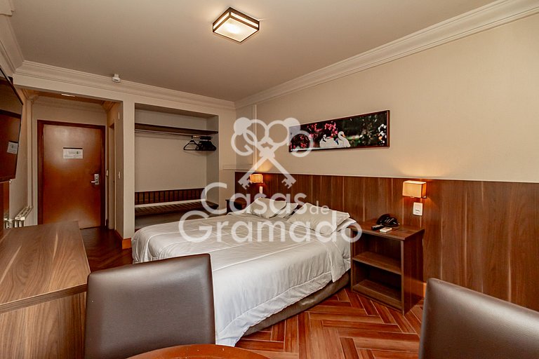 Suíte 157 no Flat com Total Acesso ao Wish Resort