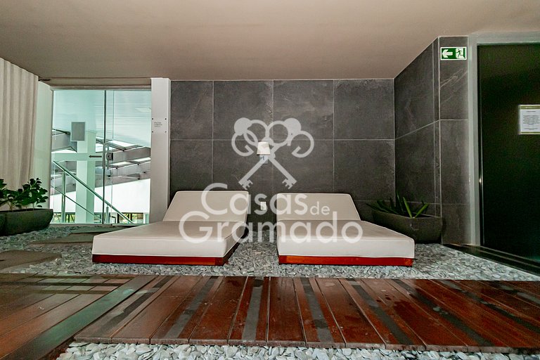 Suíte 157 no Flat com Total Acesso ao Wish Resort