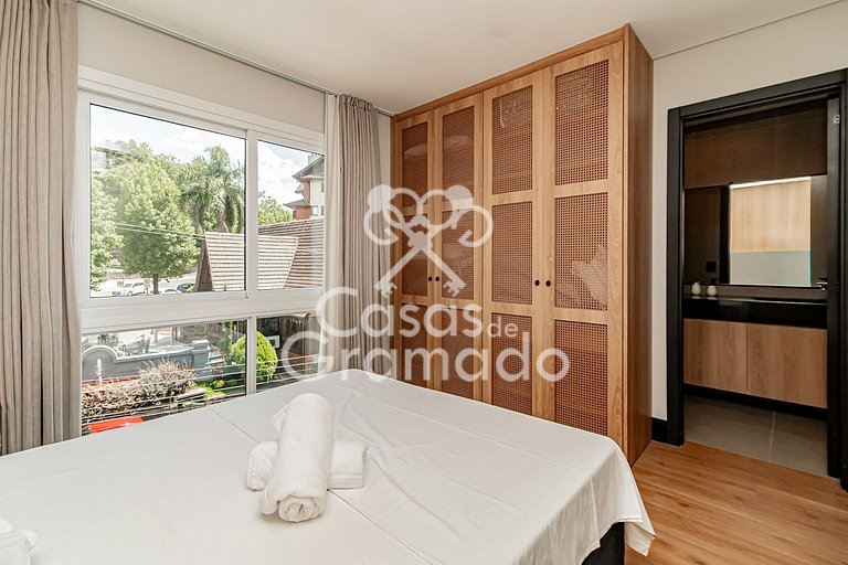 Luxuoso 2 Quartos no Centro de Gramado