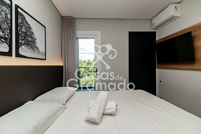 Luxuoso 2 Quartos no Centro de Gramado