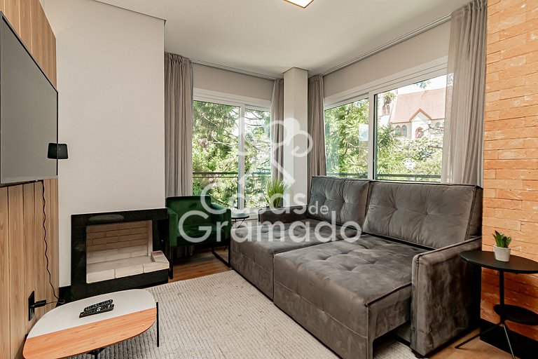 Luxuoso 2 Quartos no Centro de Gramado