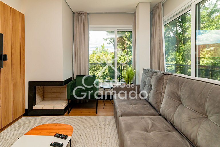 Luxuoso 2 Quartos no Centro de Gramado