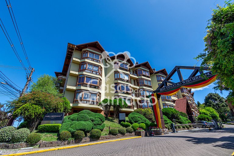 Flat Serrano com Total Acesso ao Wish Resort