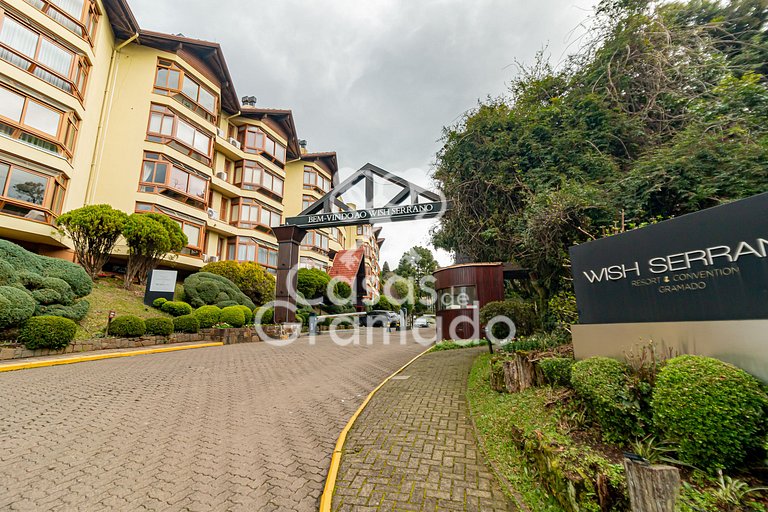 Flat Serrano com Total Acesso ao Wish Resort