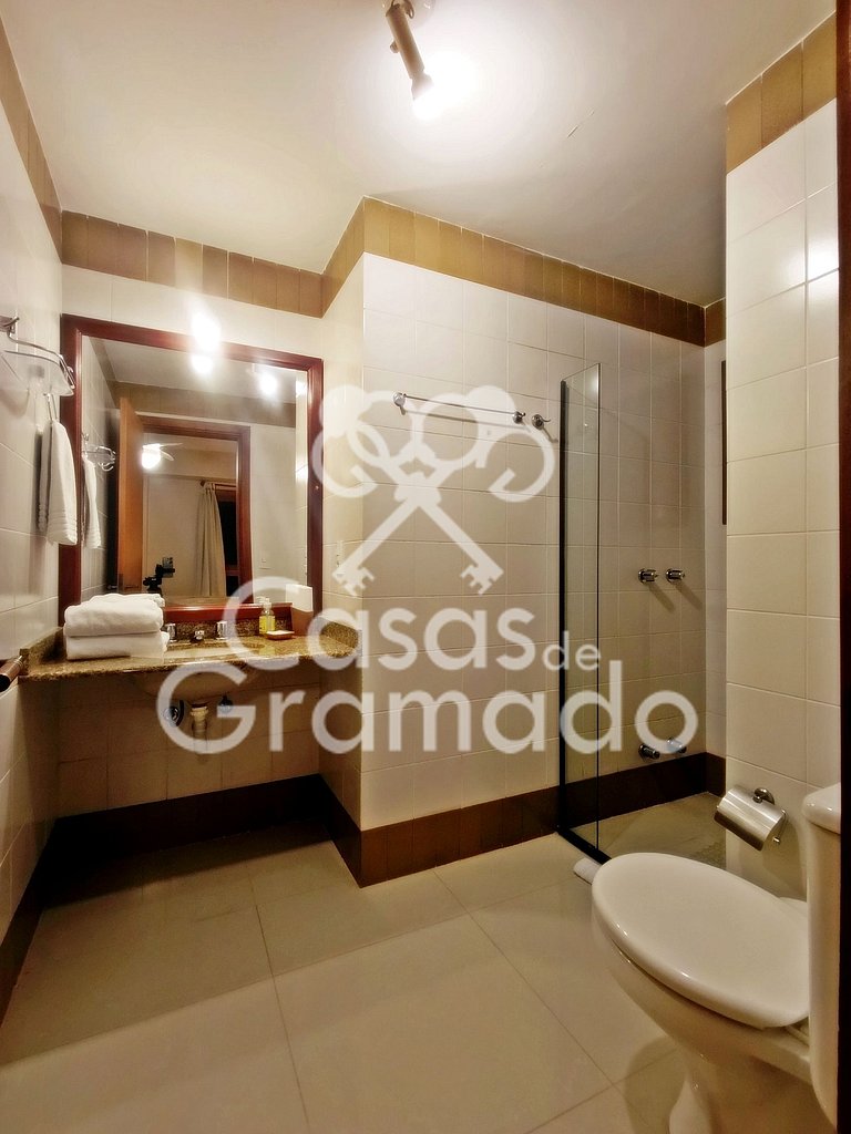 Apart 2 Quartos no Centro Junto ao Wish Resort