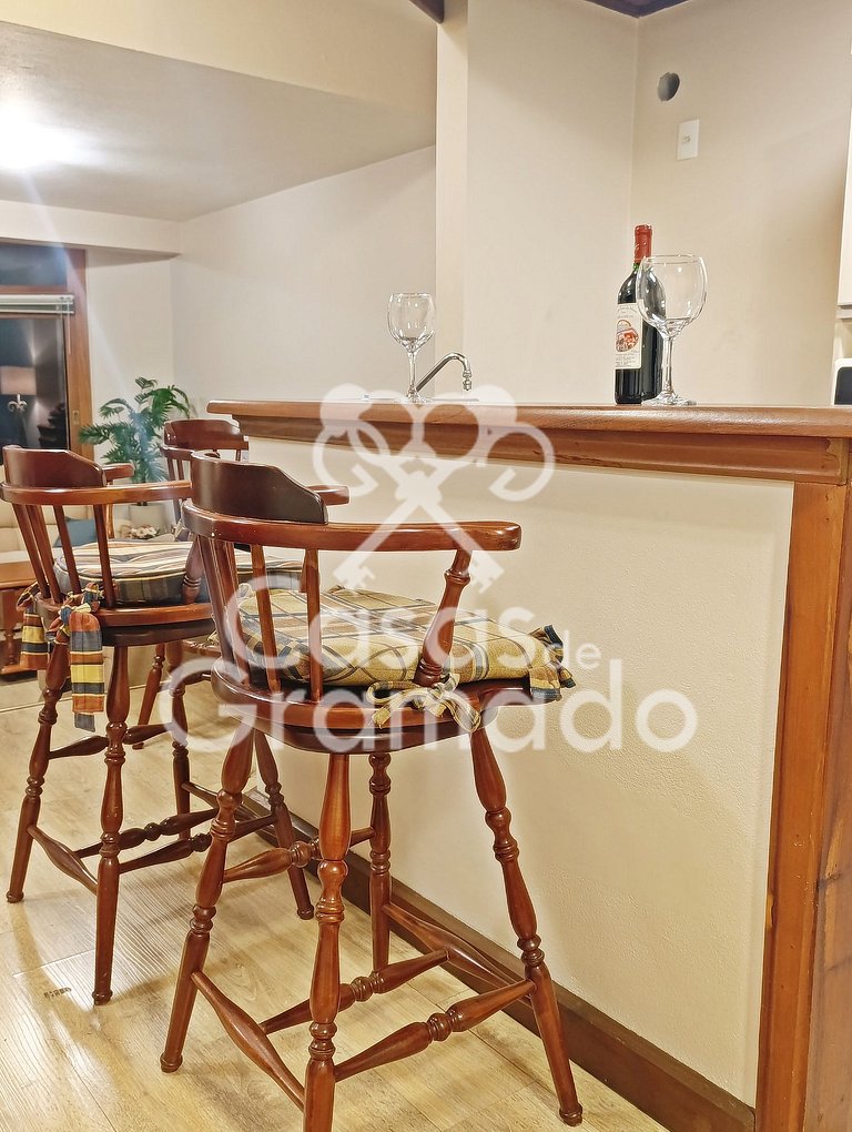 Apart 2 Quartos no Centro Junto ao Wish Resort