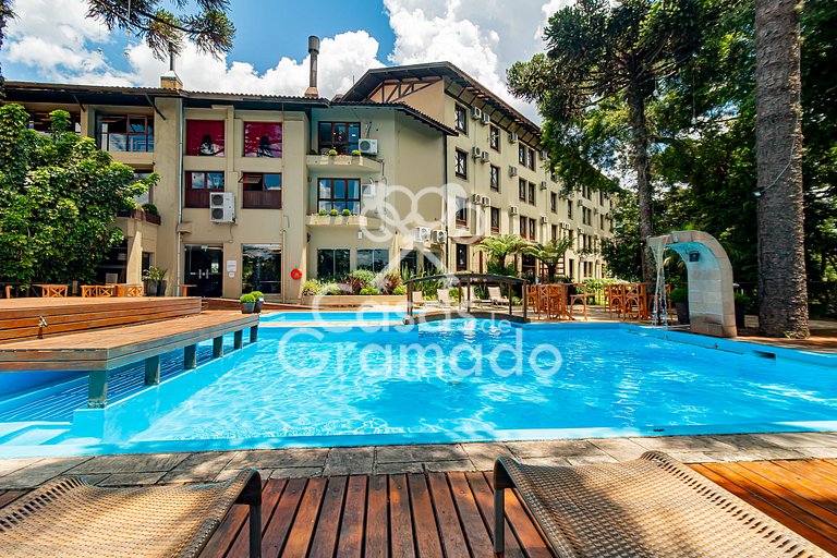 Apart 2 Quartos no Centro Junto ao Wish Resort