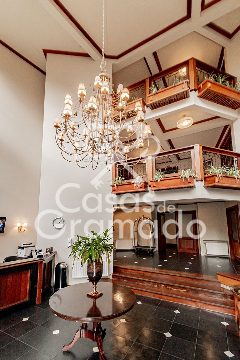 Flat no Centro Acesso Total ao Wish Resort