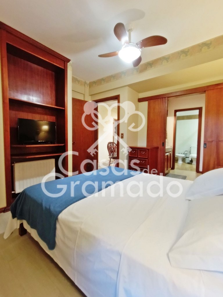 Flat no Centro Acesso Total ao Wish Resort