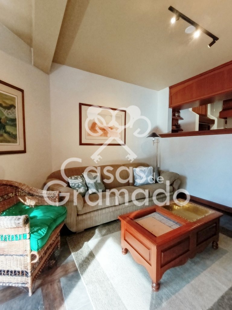 Flat no Centro Acesso Total ao Wish Resort